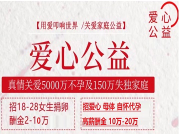 源城捐卵助孕生子 爱心志愿者招募